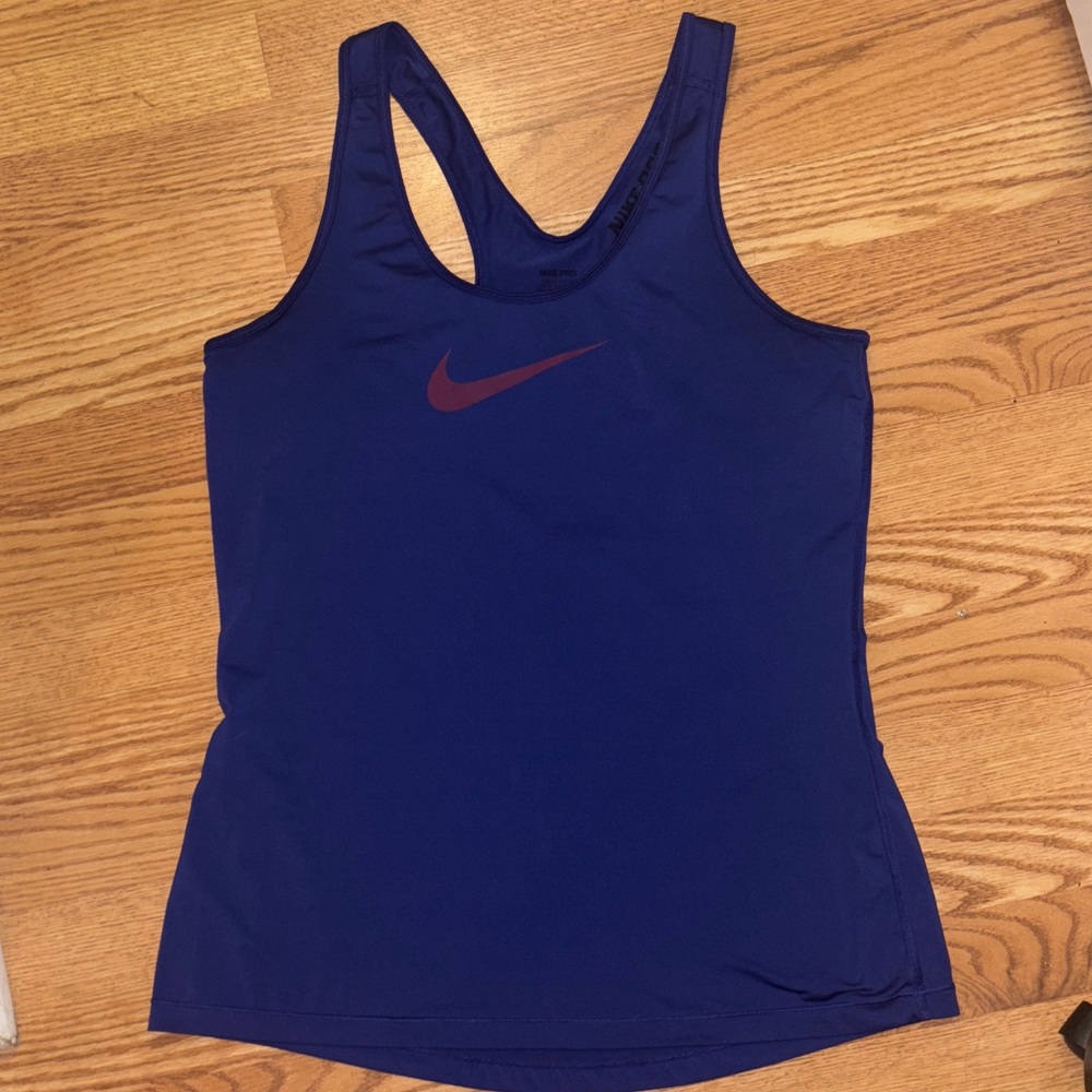 Nike Women's Blue Tank Top - Large